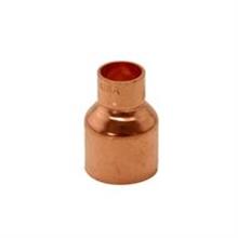 This is an image of a 35mm x 28mm Copper Endfeed Straight Reducer.