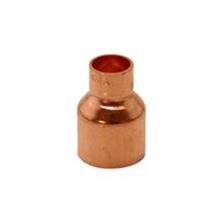This is an image of a 42mm x 22mm Copper Endfeed Straight Reducer.