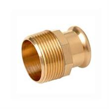 M-Press Copper Straight Male Adapter 15mm x 3/4"