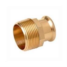 M-Press Copper Straight Male Adapter 22mm x 1/2"