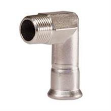M-Press Stainless Steel Male Elbow 18mm x 1/2"