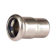 M-Press Stainless Steel Straight End Cap 76.1mm