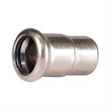 M-Press Stainless Steel Straight End Cap 54mm