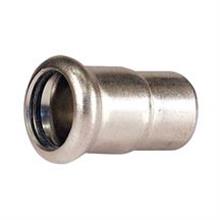 M-Press Stainless Steel Straight End Cap 88.9mm