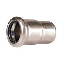 M-Press Stainless Steel Straight End Cap 28mm