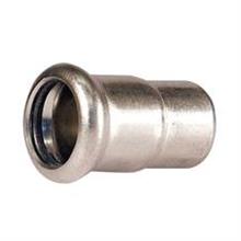 M-Press Stainless Steel Straight End Cap 22mm
