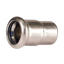 M-Press Stainless Steel Straight End Cap 42mm