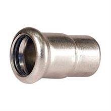 M-Press Stainless Steel Straight End Cap 35mm