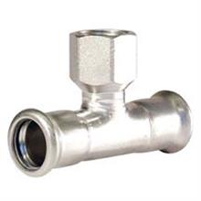 M-Press Stainless Steel Female T-Coupling 66.7mm x 3/4" x 66.7mm