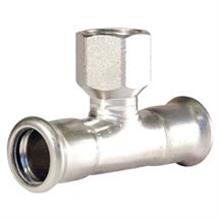 M-Press Stainless Steel Female T-Coupling 54mm x 1/2" x 54mm