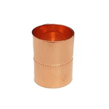 This is an image of a 28mm Copper Endfeed Straight Coupling.