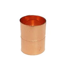 This is an image of a 42mm Copper Endfeed Straight Coupling.