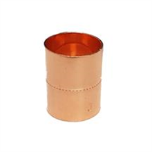 This is an image of a 15mm Copper Endfeed Straight Coupling.