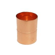 This is an image of a 54mm Copper Endfeed Straight Coupling.