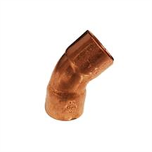 This is an image of a 15mm Copper Endfeed 45° Elbow