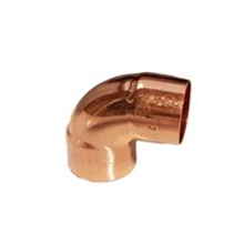 This is an image of a 54mm Copper Endfeed 90° Elbow