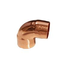 This is an image of a 35mm Copper Endfeed 90° Elbow