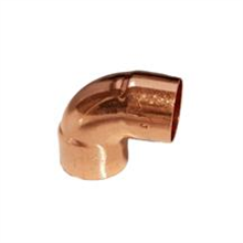 This is an image of a 28mm Copper Endfeed 90° Elbow