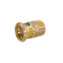 this is an  image M-press Aquagas 15mm x 1/2" Male Adaptor | Press Fit | LoCO2 Heat
