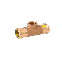M-Press Copper Gas Reducing Female Tee  15mm x 1/2" x 15mm 79120151215 | Press Fit