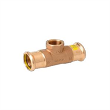 M-Press Copper Gas Reducing Female Tee 18mm x 1/2" x 18mm 79120181218 | Press Fit
