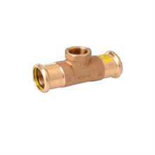  M-Press Copper Gas Reducing Female Tee 35mm x 1/2" x 35mm 79120351235