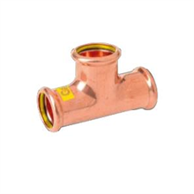 M-Press Copper Gas Tee 42mm x 42mm x 42mm 79100424242 | Press Fit
