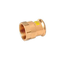 M-Press Copper Gas Straight Female Adapter 28mm x 1"