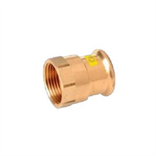 M-Press Copper Gas Straight Female Adapter 15mm x 3/4"