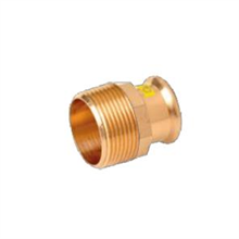 M-Press Copper Gas Straight Male Adapter 35mm x 1 1/4"