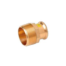 M-Press Copper Gas Straight Male Adapter 66.7mm x 2 1/2"