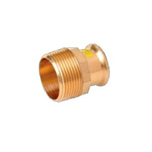 M-Press Copper Gas Straight Male Adapter 42mm x 1 1/2"