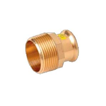 M-Press copper Gas Male Adapters from LoCO2 Heat