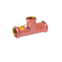 M-Press copper Gas Reducing Tee 35mm x 22mm x 35mm