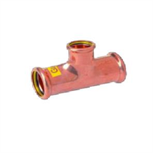 M-Press copper Gas Reducing Tee 28mm x 22mm x 28mm