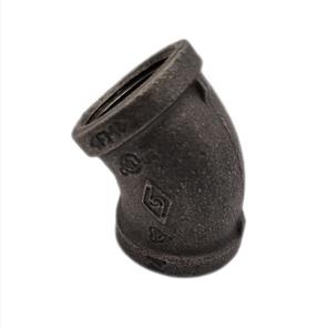 This is an image of a Black Iron 65mm 45 Degree Elbow.