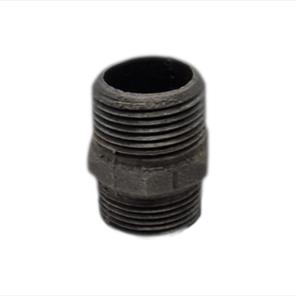 This is an image of a Black Iron 40mm Hex Nipple.