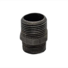 This is an image of a Black Iron 32mm Hex Nipple.