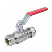 High Quality Red Handle Compression Ball Valve 42mm