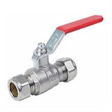 High Quality Red Handle Compression Ball Valve 28mm