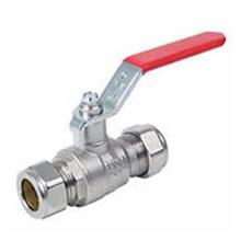 High Quality Red Handle Compression Ball Valve 22mm