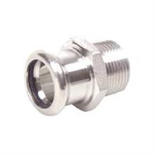M-Press Stainless Steel Male Adapter 28mm x 1"