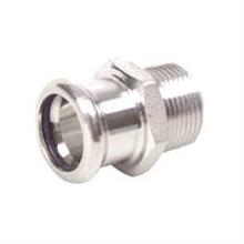 M-Press Stainless Steel Male Adapter 22mm x 3/4"