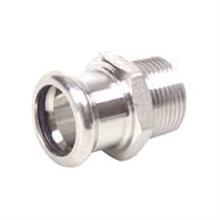 M-Press Stainless Steel Male Adapter 28mm x 3/4"