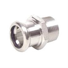 M-Press Stainless Steel Male Adapter 22mm x 1"