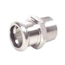 M-Press Stainless Steel Male Adapter 88.9mm x 3"