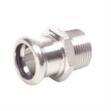 M-Press Stainless Steel Male Adapter 18mm x 3/4"
