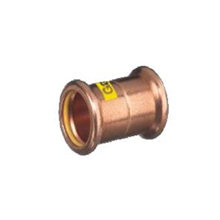 Straight Coupling 28mm - Copper Gas | M-Press | Press Fit