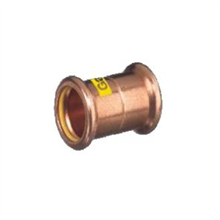 Straight Coupling 54mm - Copper Gas | M-Press | Press Fit