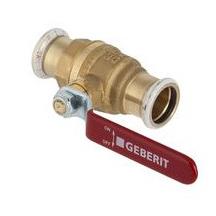 This is an image of a Geberit Mapress 22mm Ball Valve with Lever